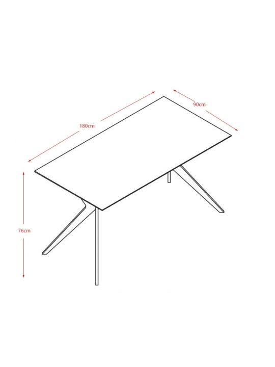 Miza OLTEN 180x90x75 cm NEW bel marmor Miza OLTEN 180x90x75 cm NEW bel marmor