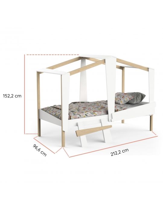 Bed CABANE 395406 white (395406)