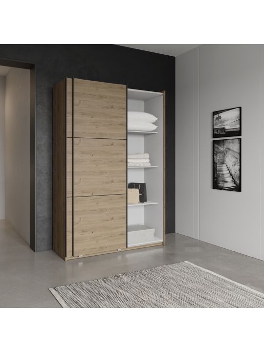 Wardrobe ALAHAMBRA 411941 oak + black (411941)
