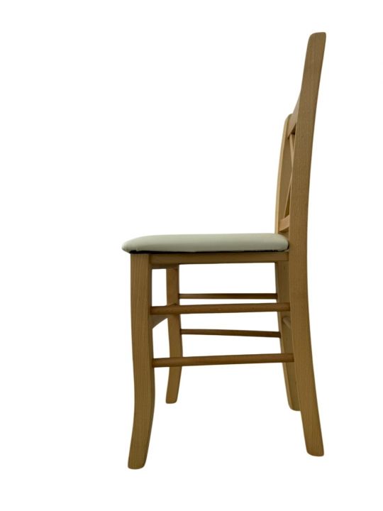 Chair LIANA oak-brown PU beige