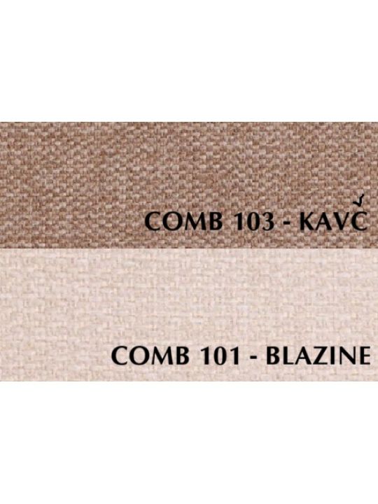 Kavč DOLORES comb 103 sv.rjava + comb 101 bež Kavč DOLORES comb 103 sv.rjava + comb 101 bež