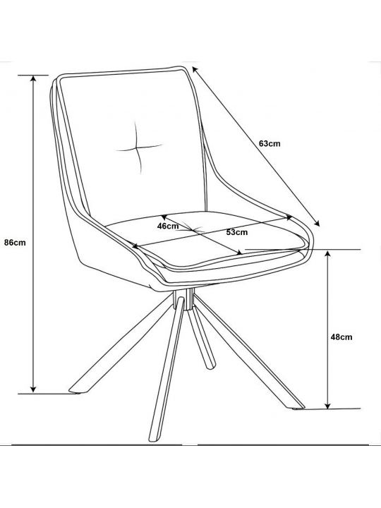 Chair BERGO grey Chair BERGO grey