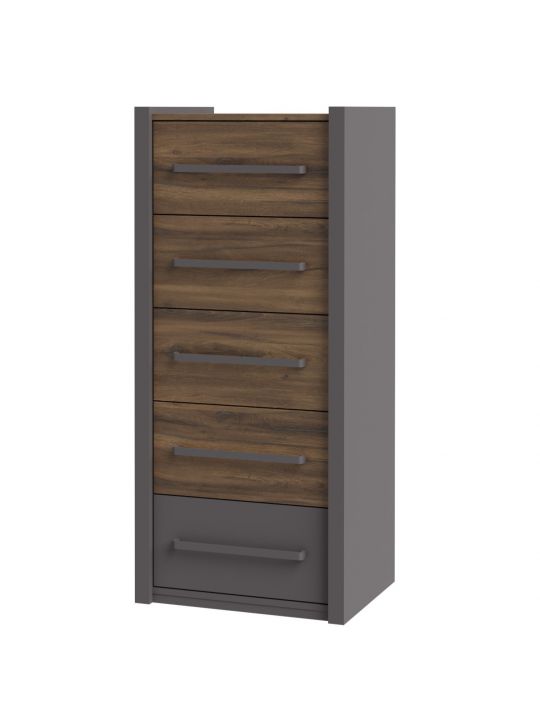 Chest PEMBURY dark oak+grey DLCK217-M777