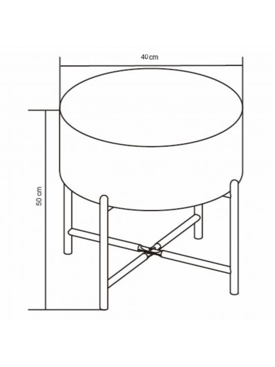 Coffee table KAMIK HIGH brown MDF