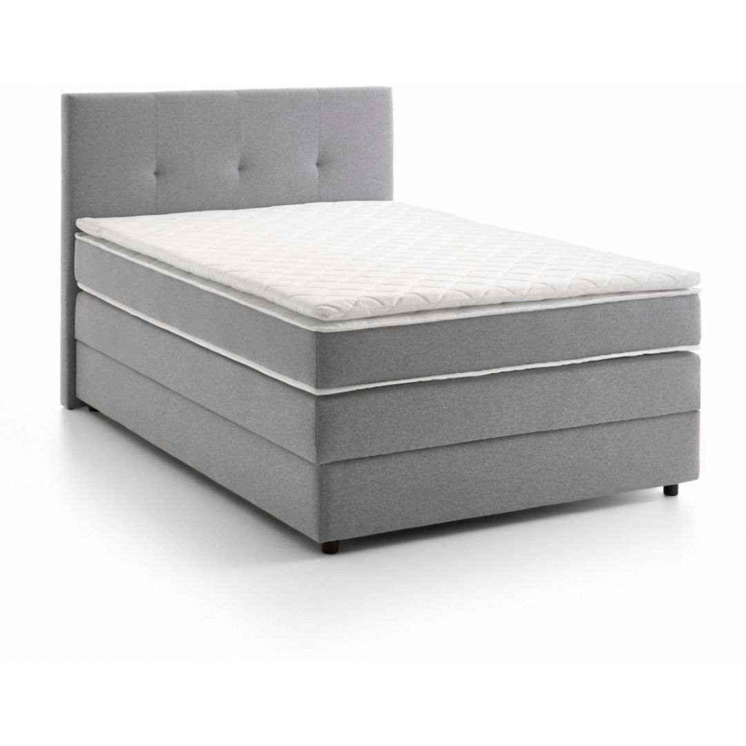 Box spring postelja MERLIN  (siva - Orion 102, 165x208x121)