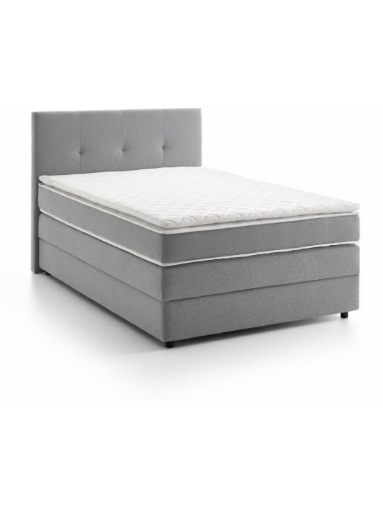 Box spring postelja MERLIN  (siva - Orion 102, 165x208x121)