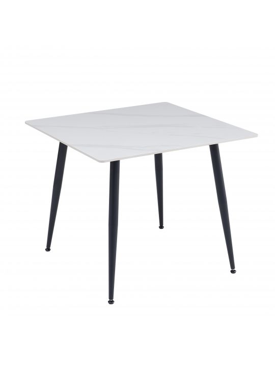 Table ADRIA 90x90x75 cm HG marble white