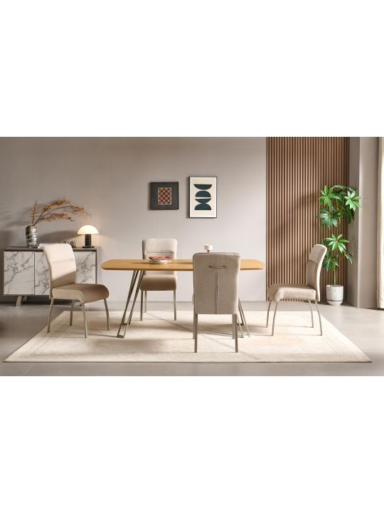 Miza CARACAS 180x90cm hrast MDF