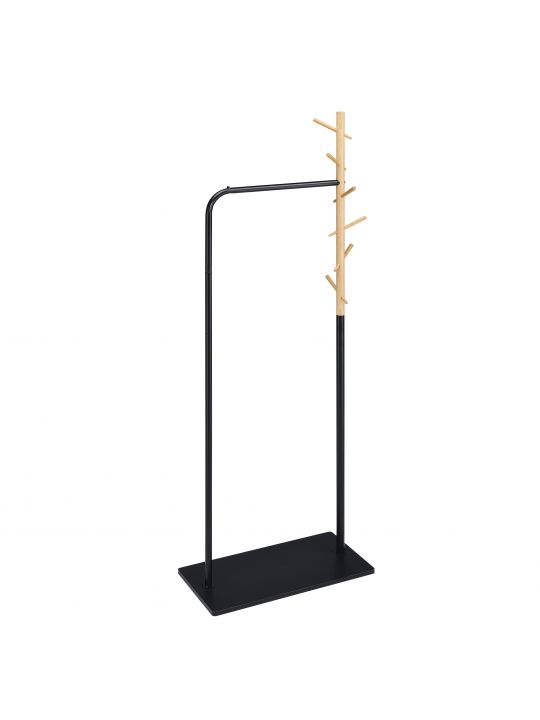 Stojalo DAMON črn/hrast