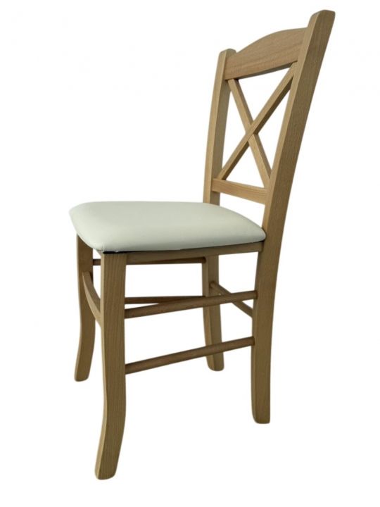 Chair LIANA oak-brown PU beige