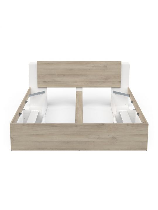 Bed LIFE 385319 180x200 Kronberg oak+white