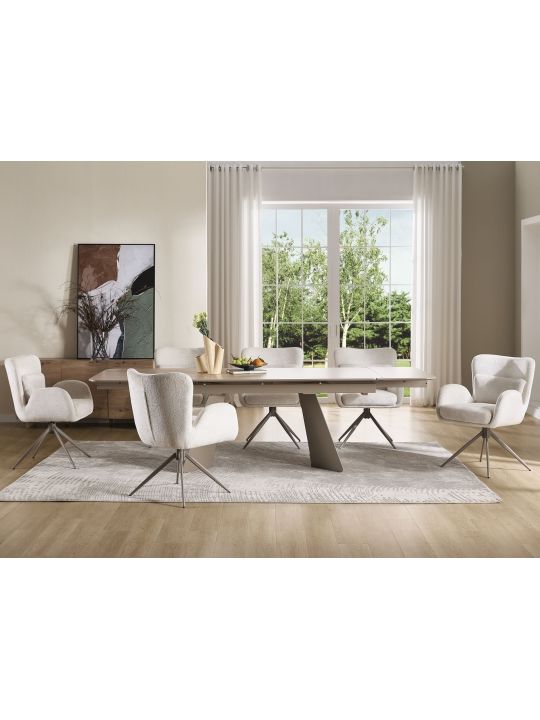 Raztegljiva miza LINIOS 180-260x90x76 cm rjava Raztegljiva miza LINIOS 180-260x90x76 cm rjava