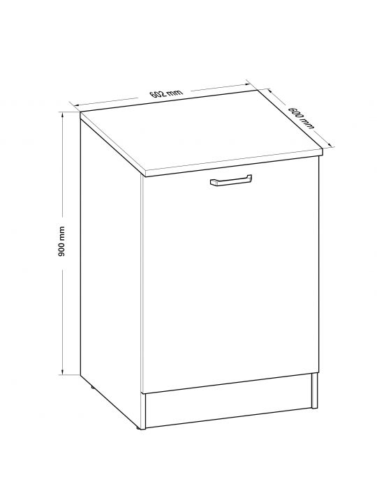 Kuhinjski element BIANCO 2 486963 bel