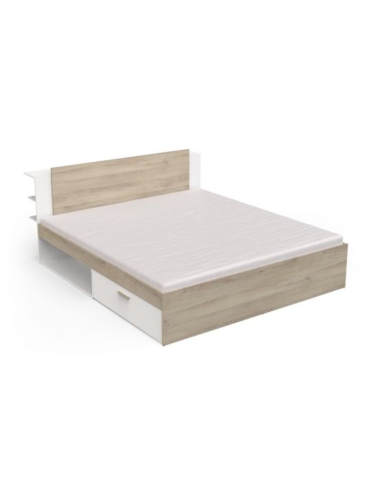 Bed LIFE 385319 180x200 Kronberg oak+white